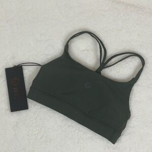 WIT Fitness - WIT Strappy X Bra Army Green